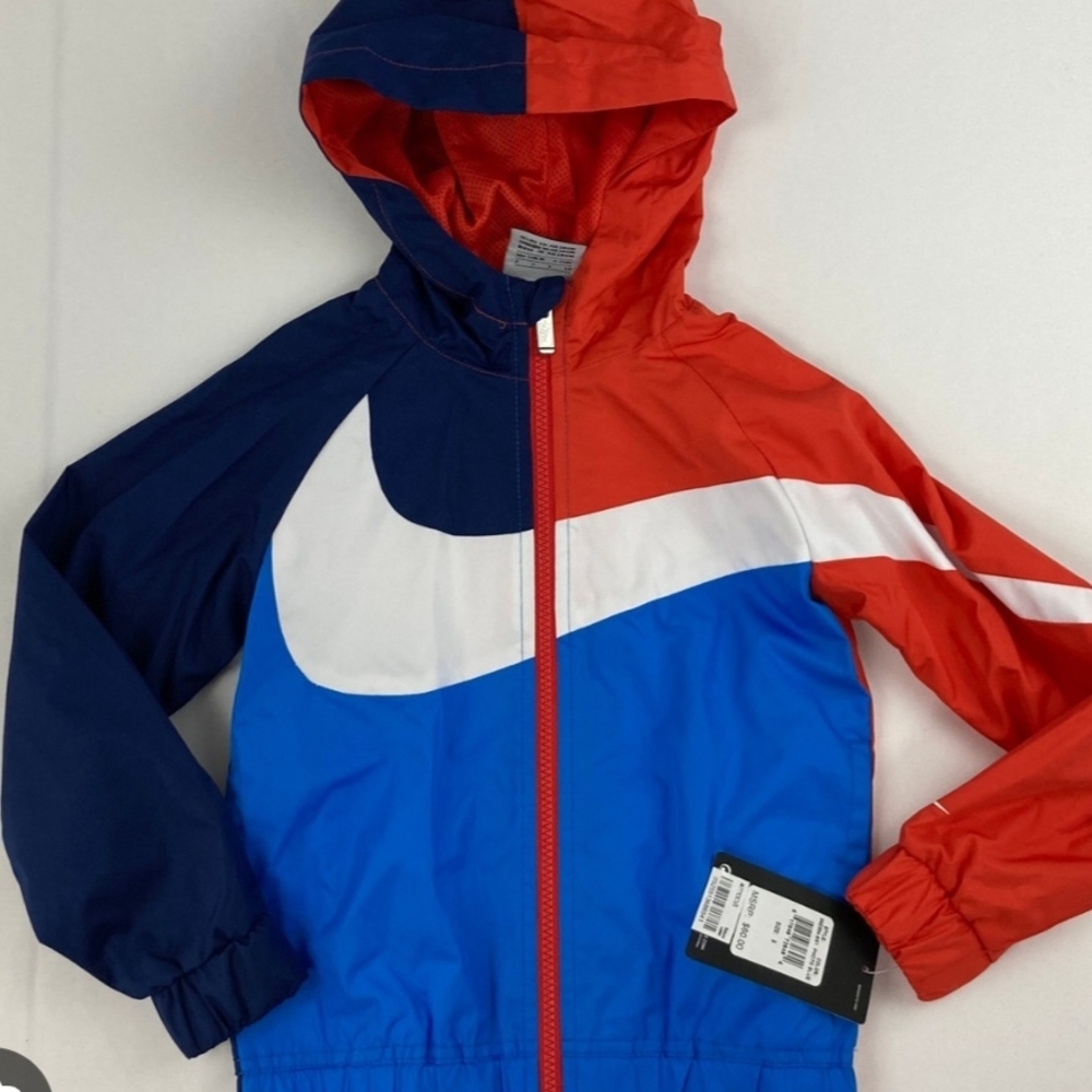Boys Nike Kids Red and Blue Windbreaker Size 7